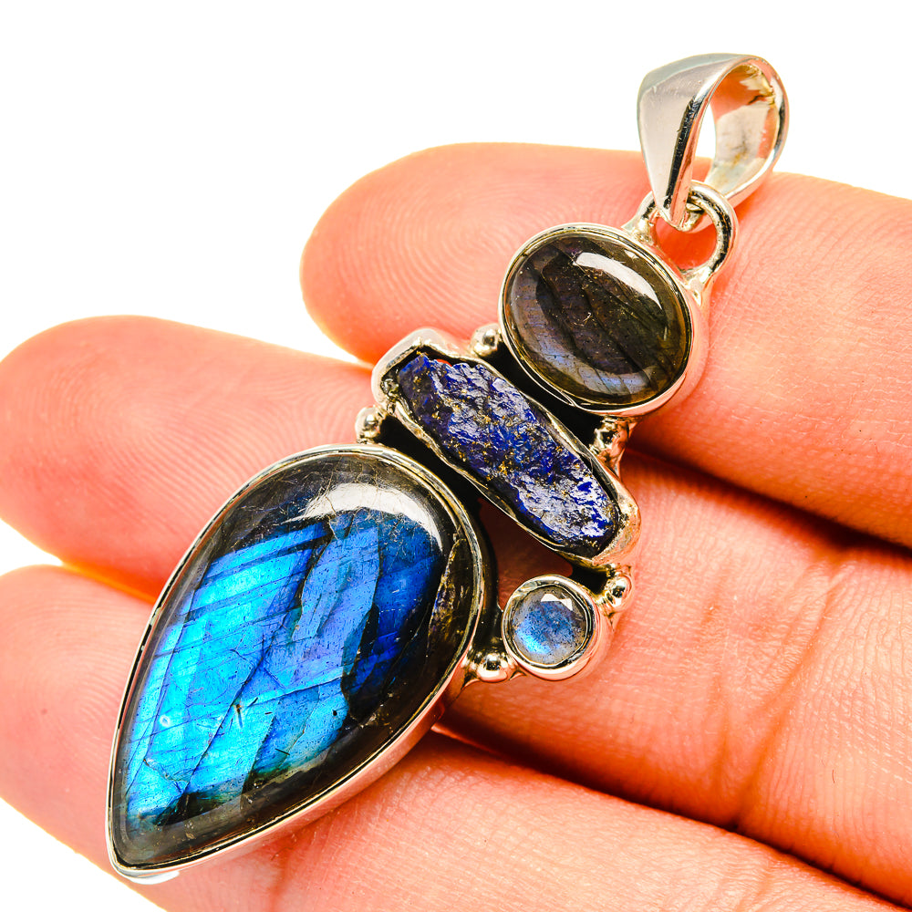 Labradorite Pendants handcrafted by Ana Silver Co - PD8282
