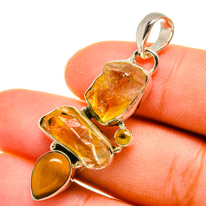 Citrine Pendants handcrafted by Ana Silver Co - PD8284