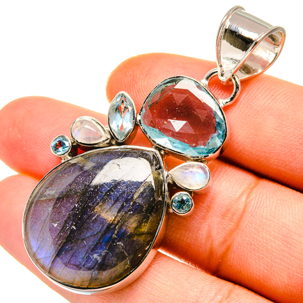 Labradorite Pendants handcrafted by Ana Silver Co - PD8310