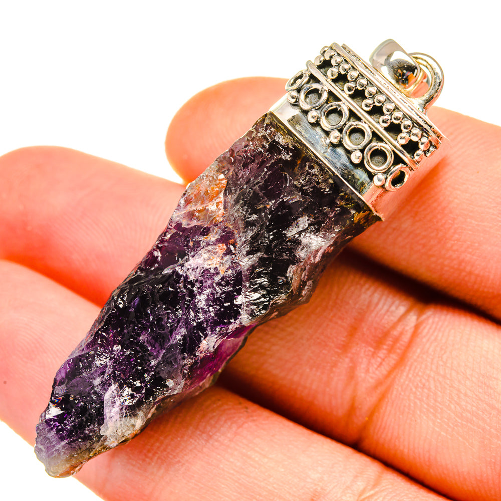 Amethyst Stalactite Pendants handcrafted by Ana Silver Co - PD8315