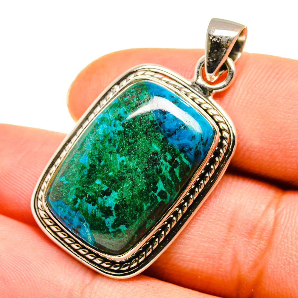 Chrysocolla Pendants handcrafted by Ana Silver Co - PD8320