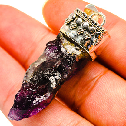 Amethyst Stalactite Pendants handcrafted by Ana Silver Co - PD8323