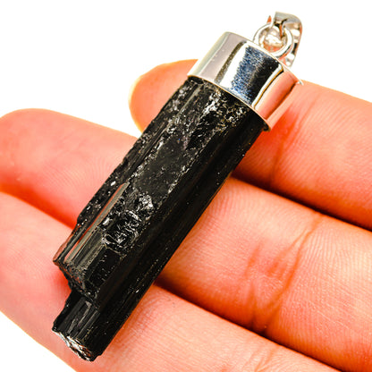 Black Tourmaline Pendants handcrafted by Ana Silver Co - PD8324