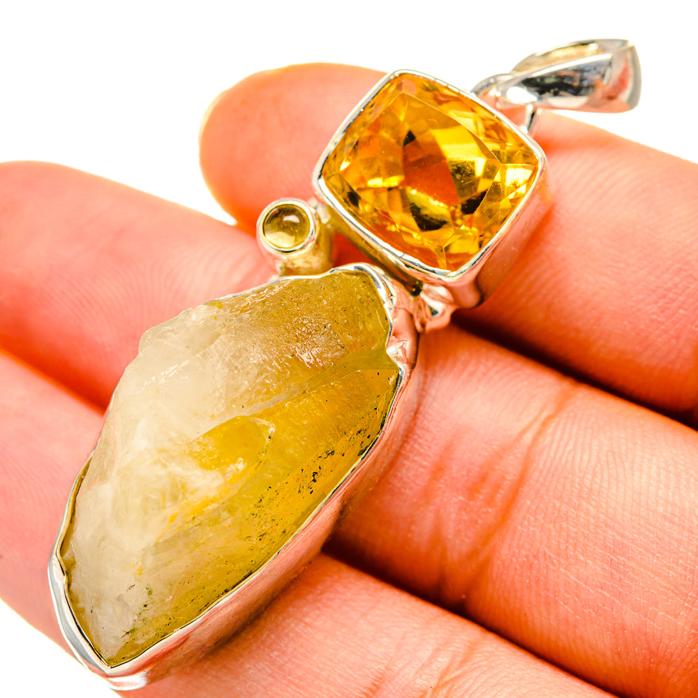 Citrine Pendants handcrafted by Ana Silver Co - PD8325