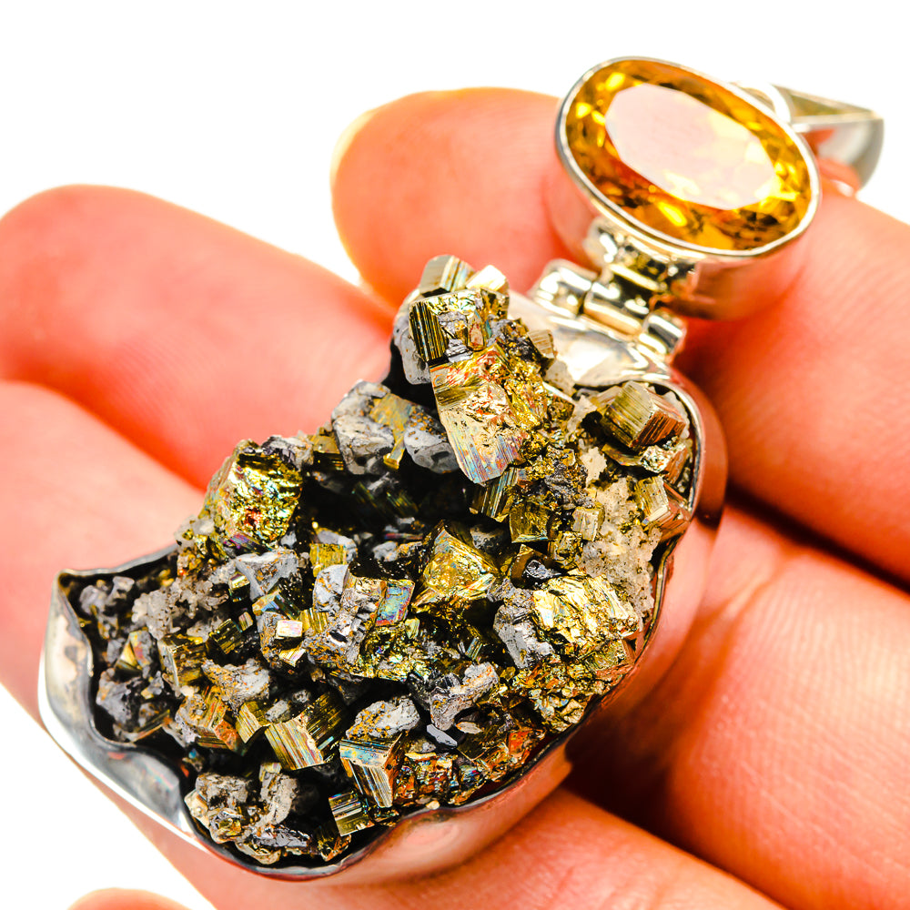 Bismuth Crystal Pendants handcrafted by Ana Silver Co - PD8330