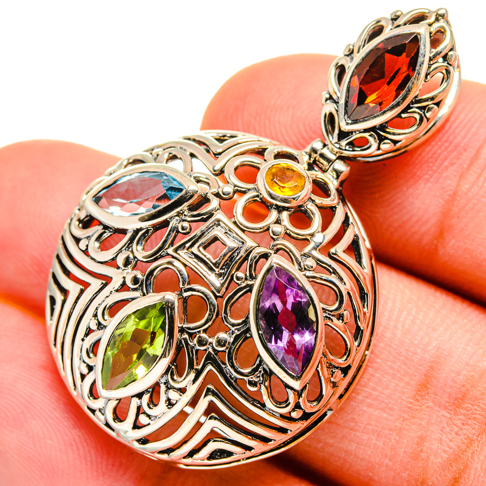 Garnet Pendants handcrafted by Ana Silver Co - PD8344