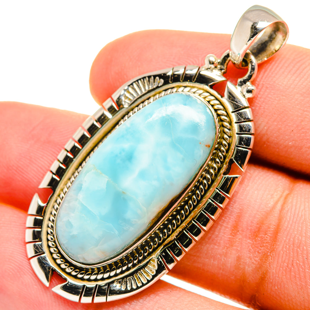 Larimar Pendants handcrafted by Ana Silver Co - PD8355