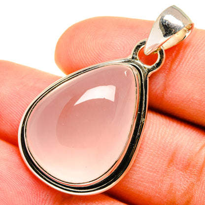 Rose Quartz Pendants handcrafted by Ana Silver Co - PD8365
