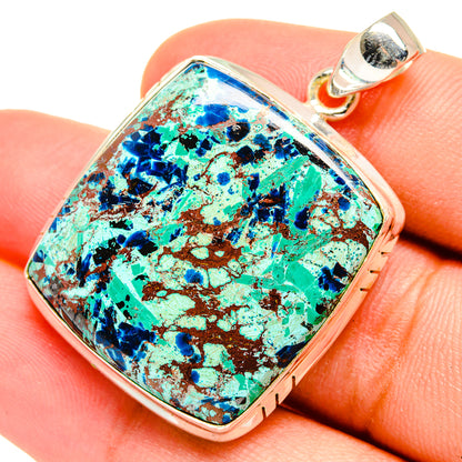 Shattuckite Pendants handcrafted by Ana Silver Co - PD8371
