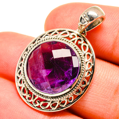 Amethyst Pendants handcrafted by Ana Silver Co - PD8374