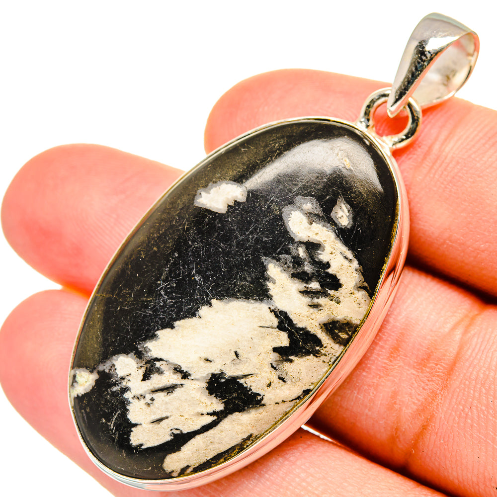 Chrysanthemum Stone Pendants handcrafted by Ana Silver Co - PD8376