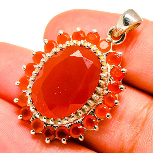 Red Onyx Pendants handcrafted by Ana Silver Co - PD8381