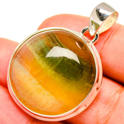 Green Fluorite Pendants handcrafted by Ana Silver Co - PD8383