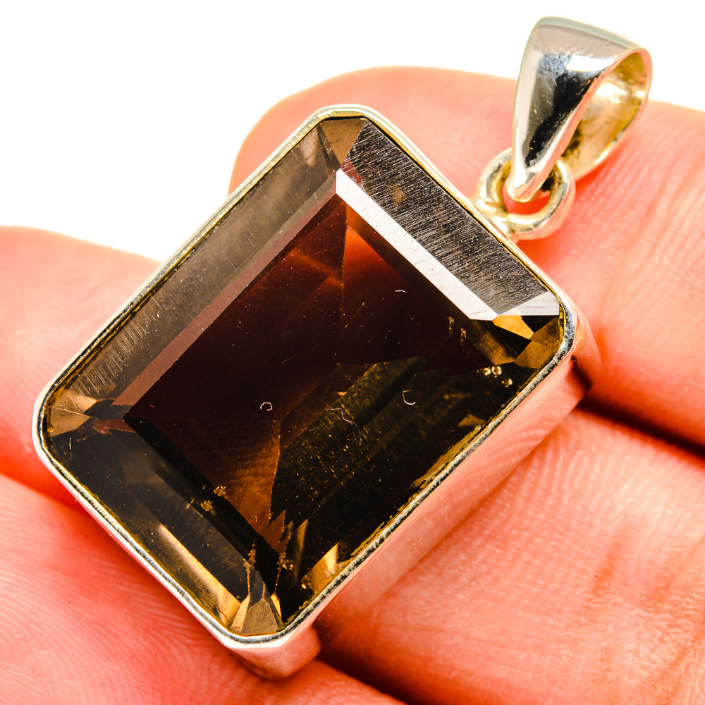 Smoky Quartz Pendants handcrafted by Ana Silver Co - PD8386