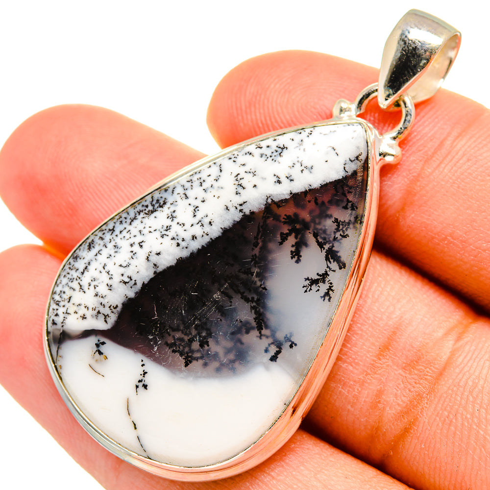 Dendritic Opal Pendants handcrafted by Ana Silver Co - PD8406