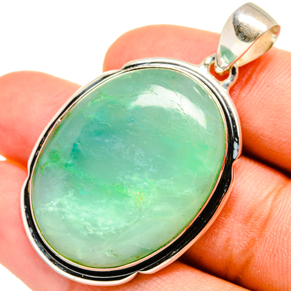 Prehnite Pendants handcrafted by Ana Silver Co - PD8407