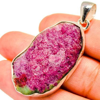 Ruby Zoisite Pendants handcrafted by Ana Silver Co - PD8408