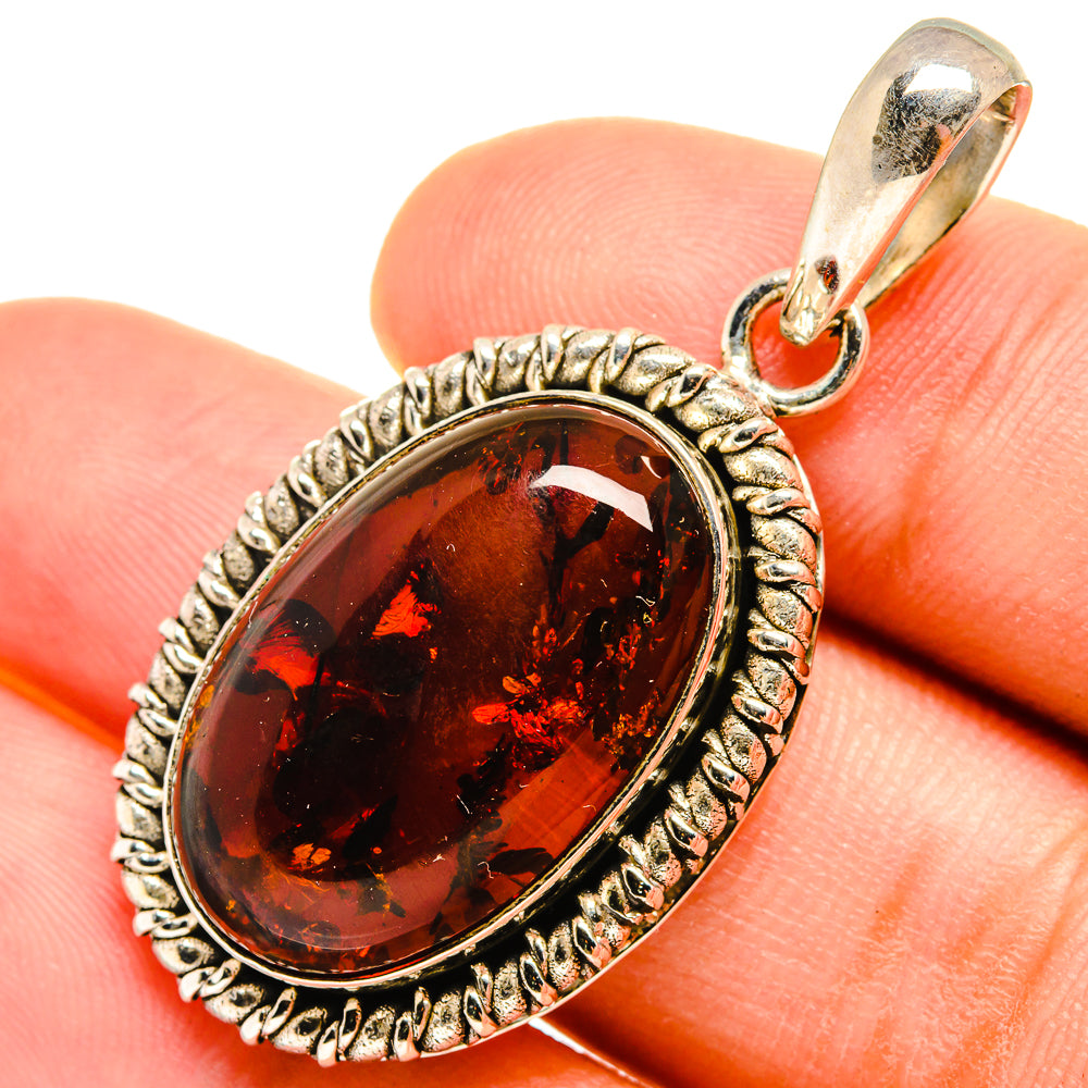 Baltic Amber Pendants handcrafted by Ana Silver Co - PD8410