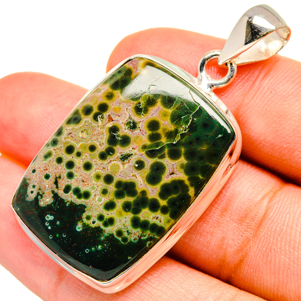 Ocean Jasper Pendants handcrafted by Ana Silver Co - PD8411