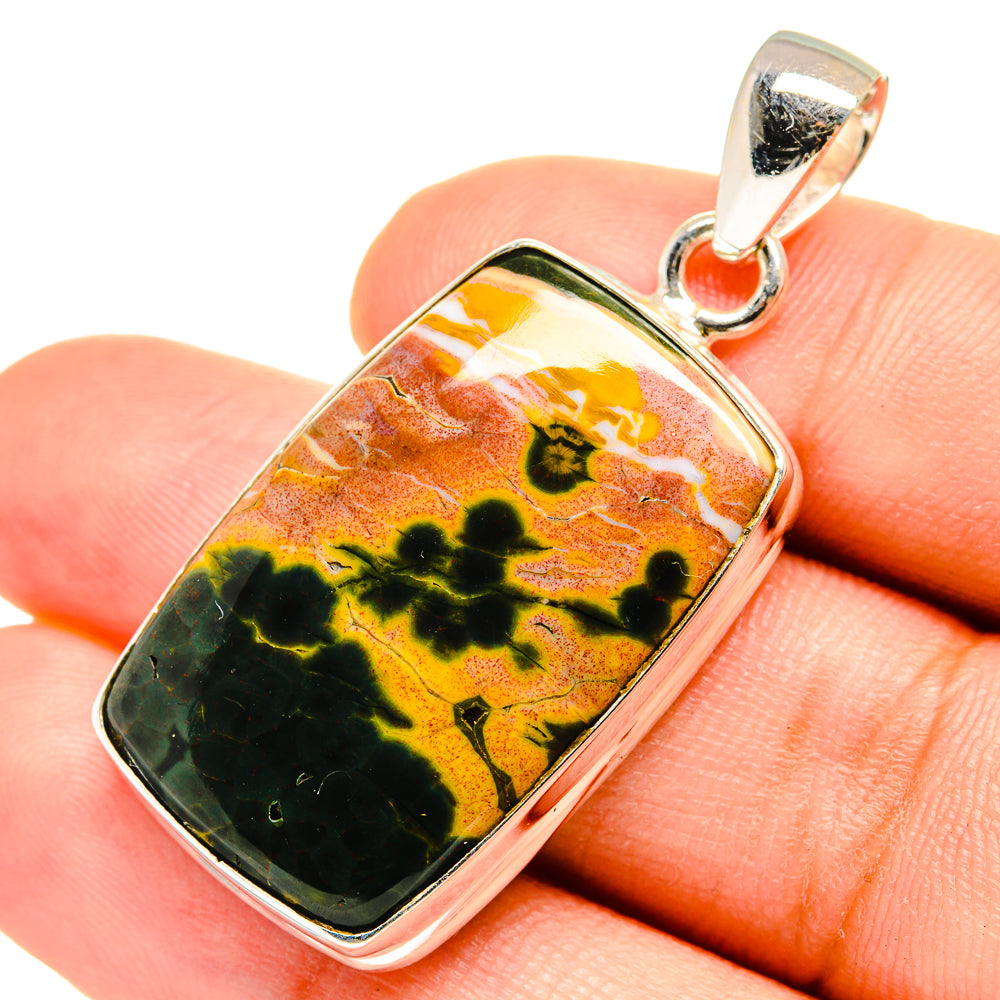 Ocean Jasper Pendants handcrafted by Ana Silver Co - PD8419