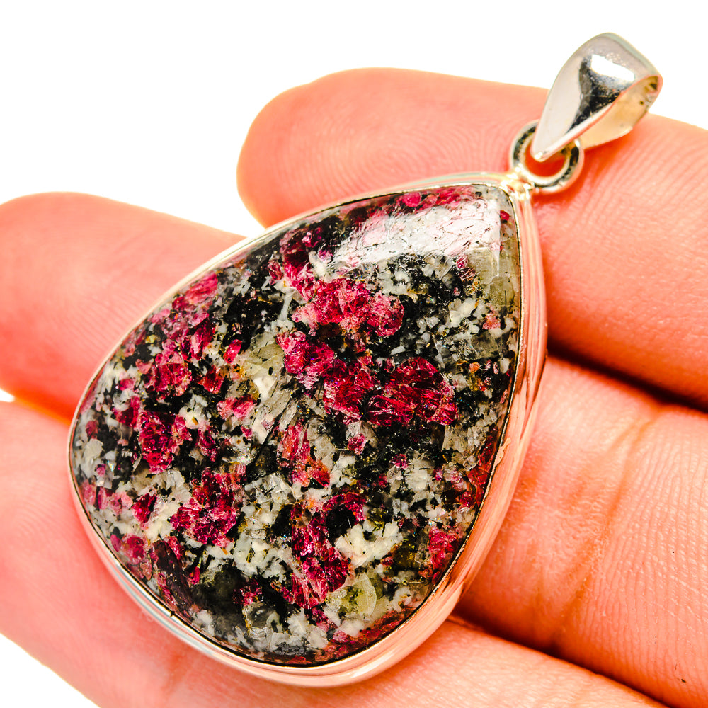 Russian Eudialyte Pendants handcrafted by Ana Silver Co - PD8428