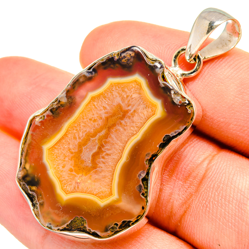 Geode Slice Pendants handcrafted by Ana Silver Co - PD8429