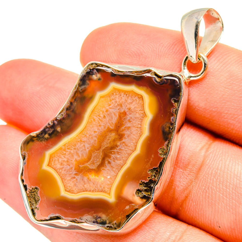 Geode Slice Pendants handcrafted by Ana Silver Co - PD8432