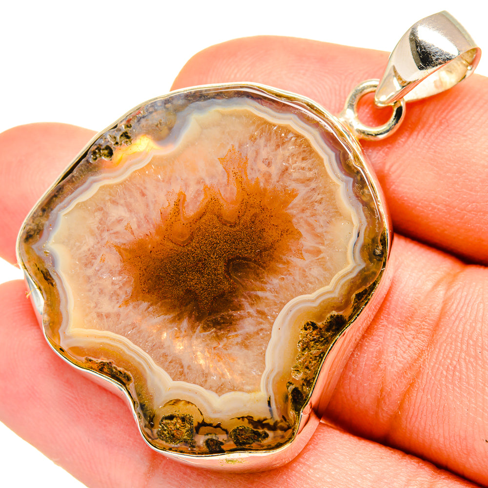 Geode Slice Pendants handcrafted by Ana Silver Co - PD8435