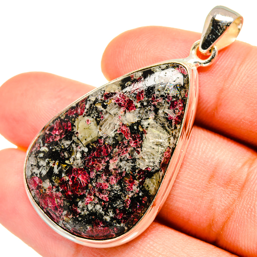 Russian Eudialyte Pendants handcrafted by Ana Silver Co - PD8437