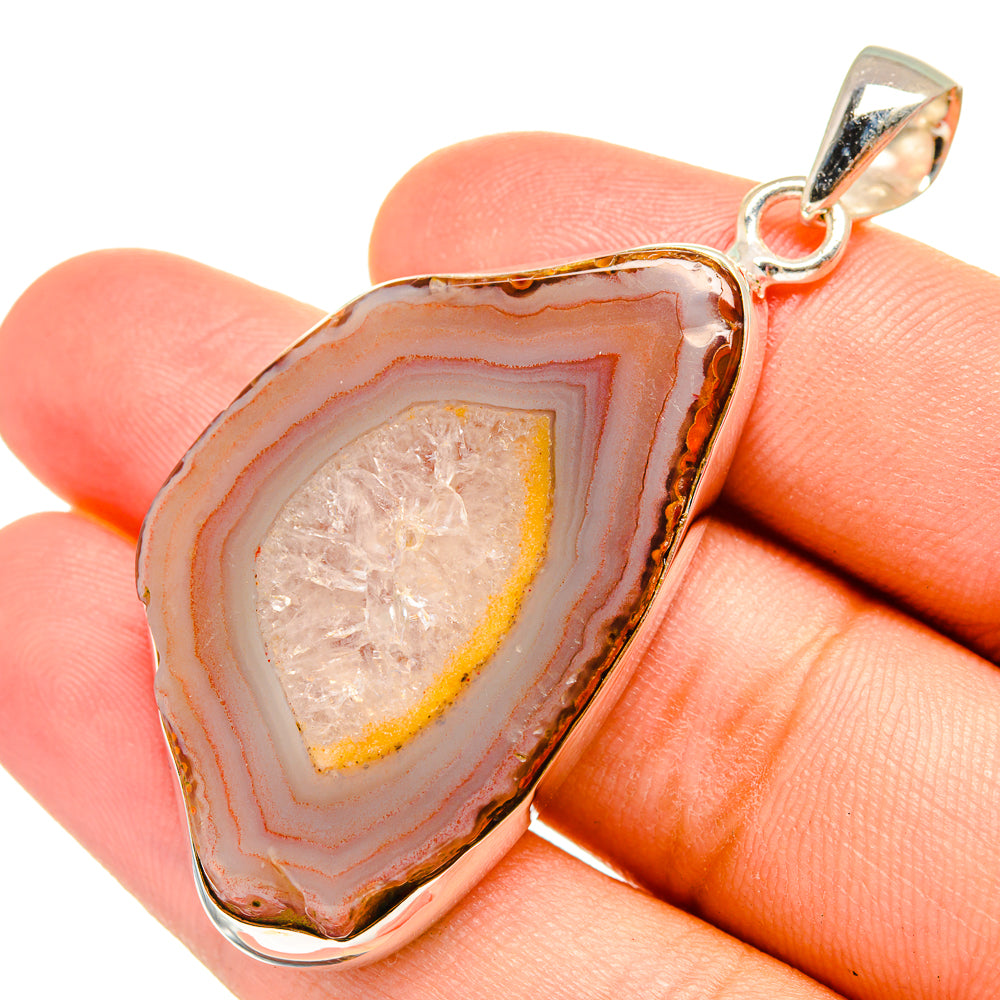Geode Slice Pendants handcrafted by Ana Silver Co - PD8447