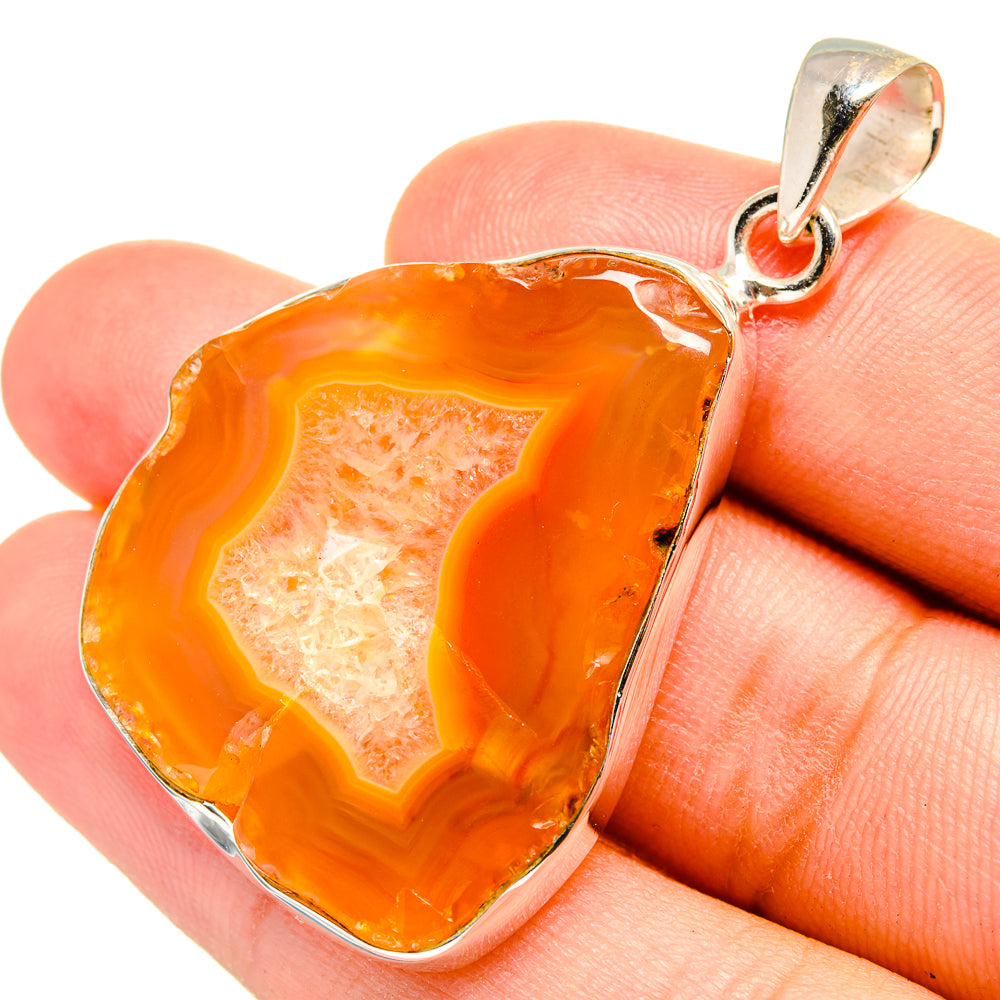 Geode Slice Pendants handcrafted by Ana Silver Co - PD8451