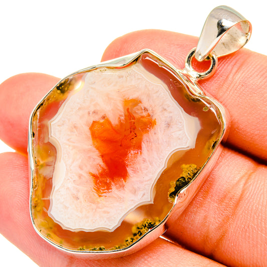 Geode Slice Pendants handcrafted by Ana Silver Co - PD8452