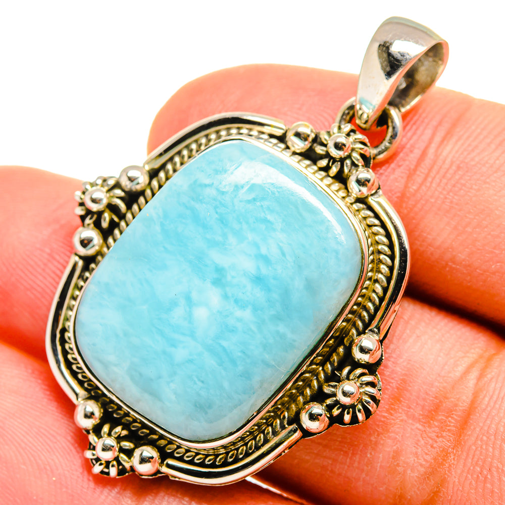 Larimar Pendants handcrafted by Ana Silver Co - PD8455