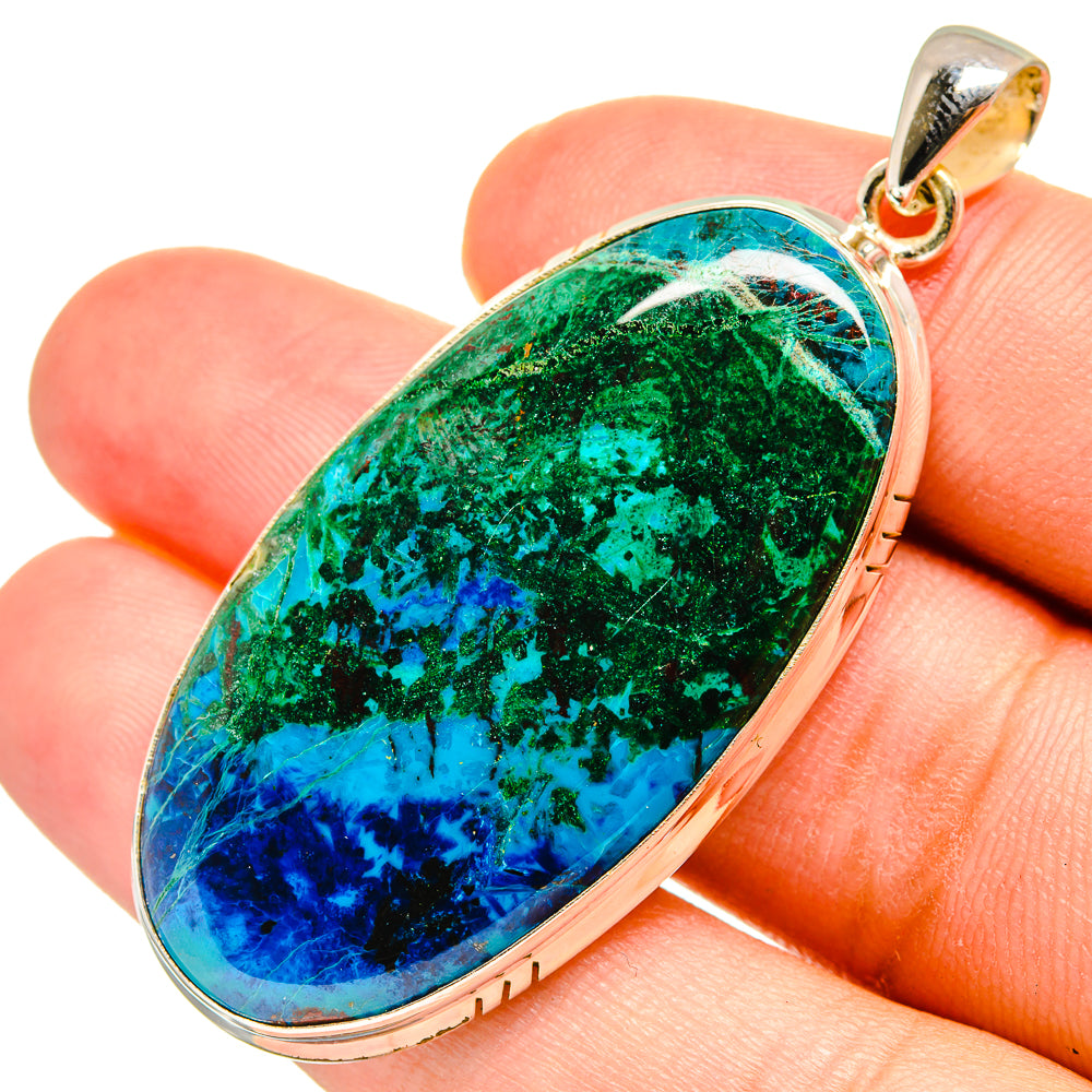 Chrysocolla Pendants handcrafted by Ana Silver Co - PD8457