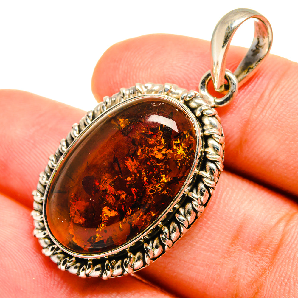 Baltic Amber Pendants handcrafted by Ana Silver Co - PD8459