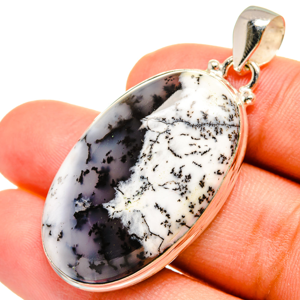Dendritic Opal Pendants handcrafted by Ana Silver Co - PD8463