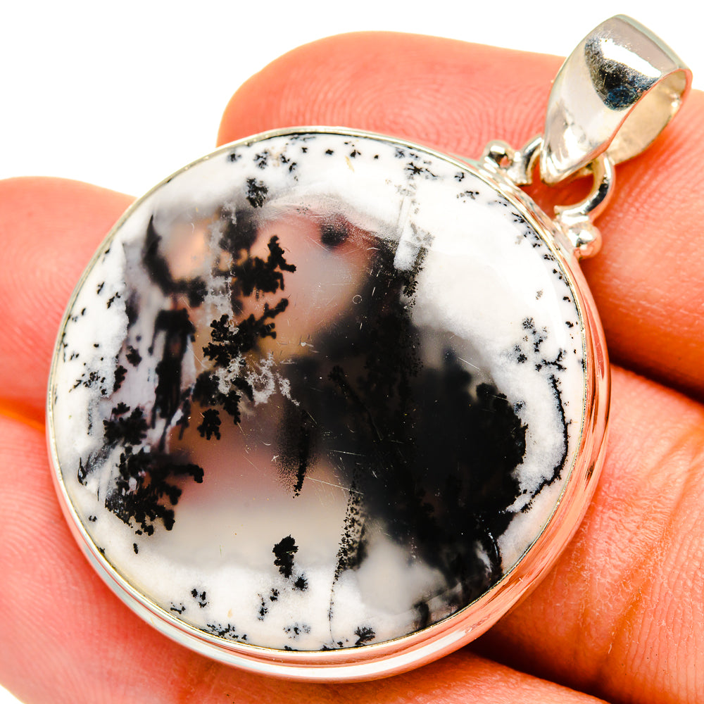 Dendritic Opal Pendants handcrafted by Ana Silver Co - PD8476
