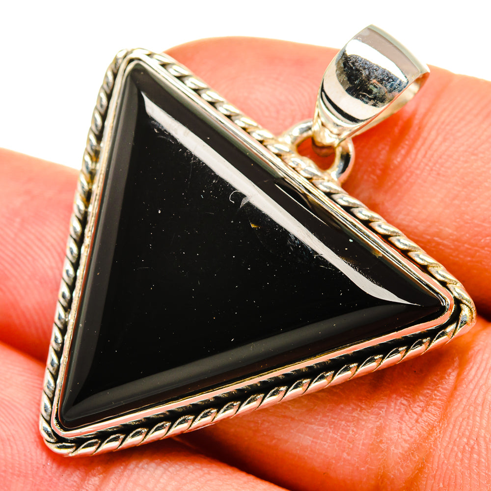 Black Onyx Pendants handcrafted by Ana Silver Co - PD8485