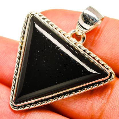 Black Onyx Pendants handcrafted by Ana Silver Co - PD8485