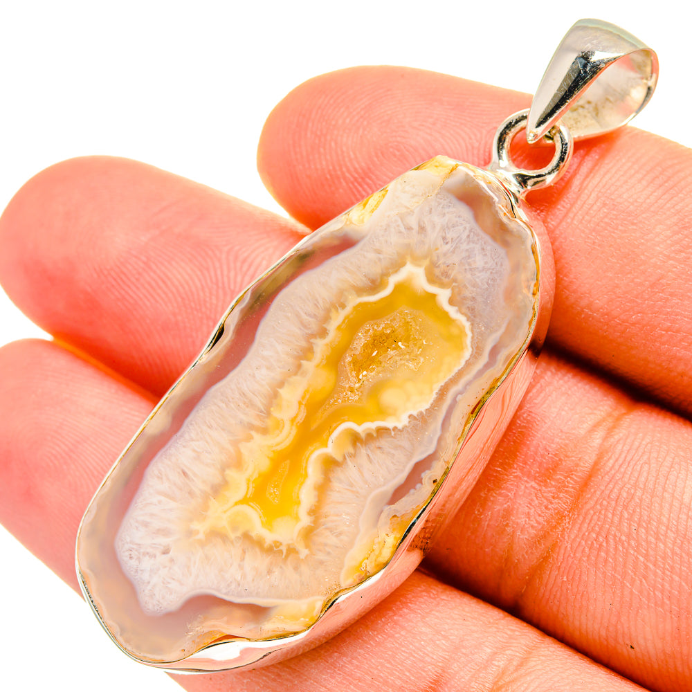 Geode Slice Pendants handcrafted by Ana Silver Co - PD8492