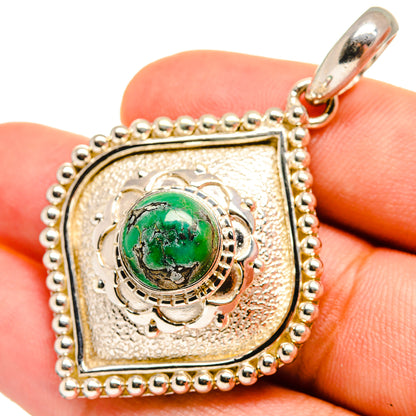 Tibetan Turquoise Pendants handcrafted by Ana Silver Co - PD8494