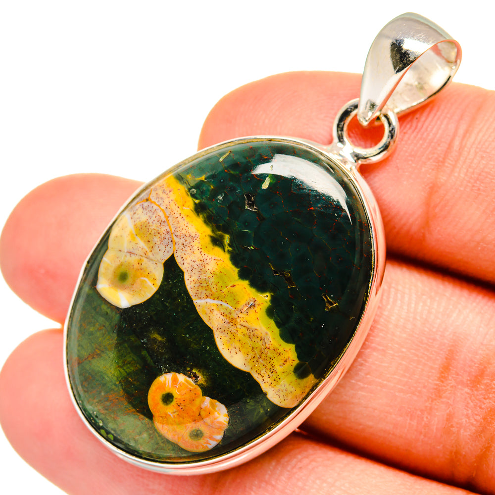 Ocean Jasper Pendants handcrafted by Ana Silver Co - PD8500