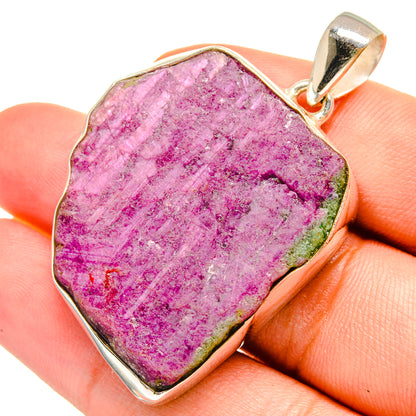 Ruby Zoisite Pendants handcrafted by Ana Silver Co - PD8512