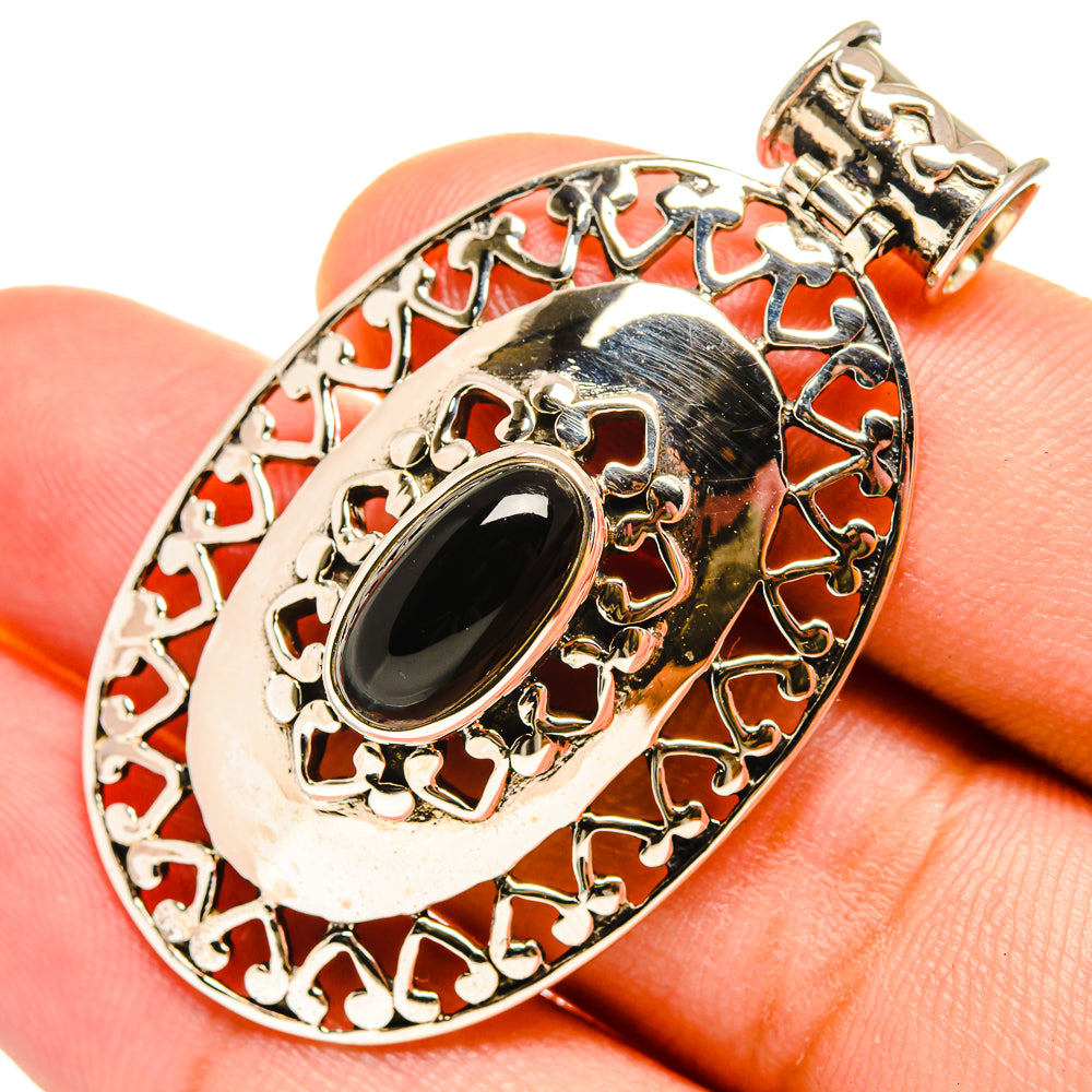 Black Onyx Pendants handcrafted by Ana Silver Co - PD8513