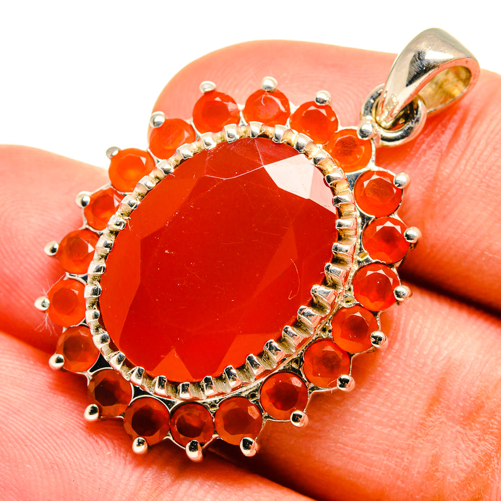 Carnelian Pendants handcrafted by Ana Silver Co - PD8517