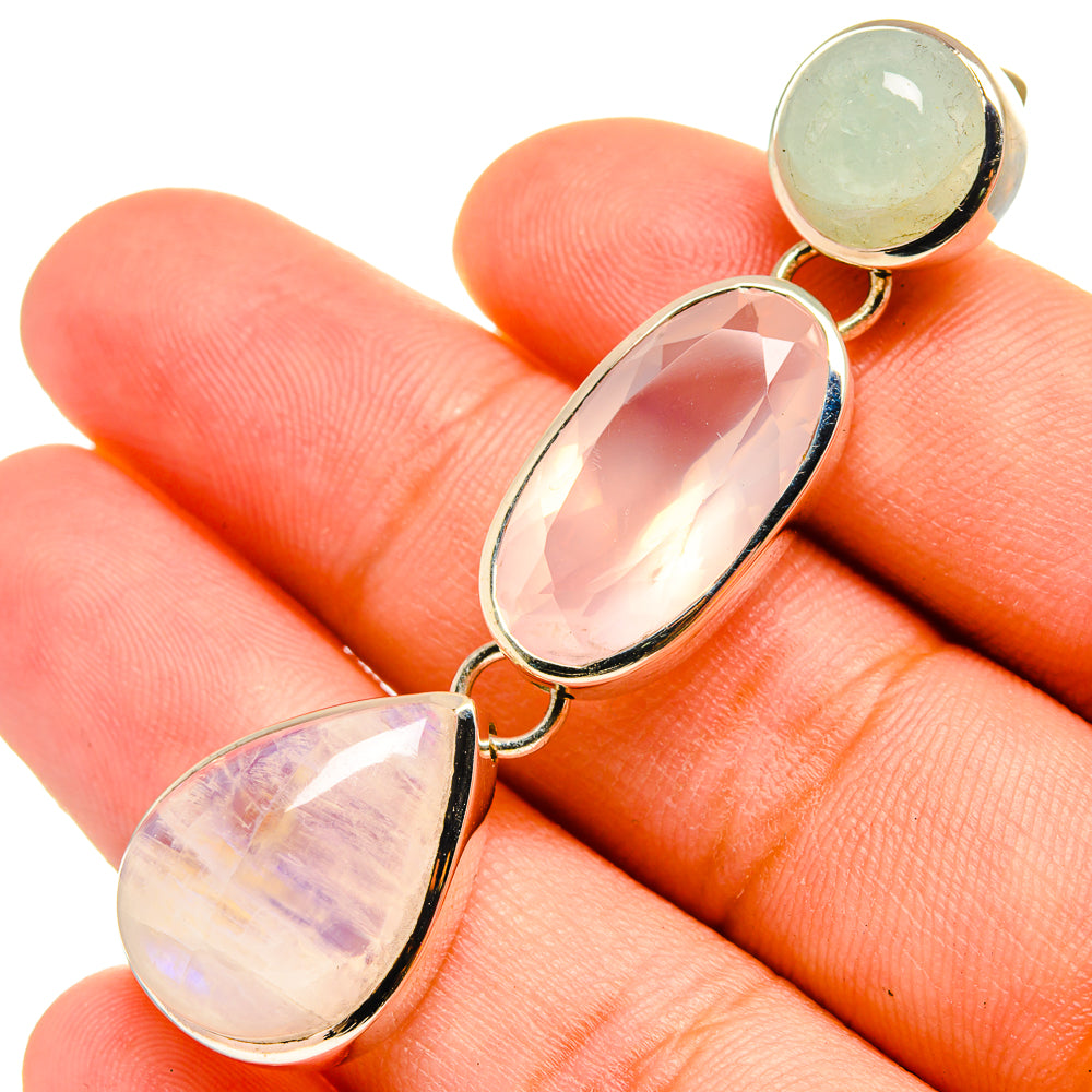Rainbow Moonstone Pendants handcrafted by Ana Silver Co - PD8526