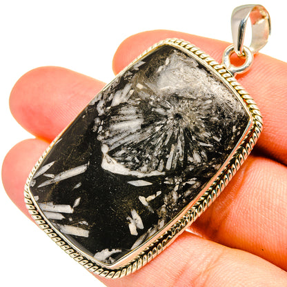 Chrysanthemum Stone Pendants handcrafted by Ana Silver Co - PD8532