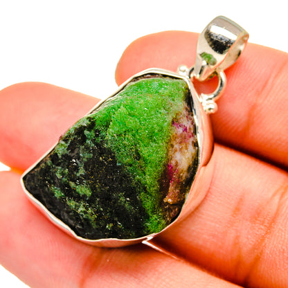 Ruby Zoisite Pendants handcrafted by Ana Silver Co - PD8550