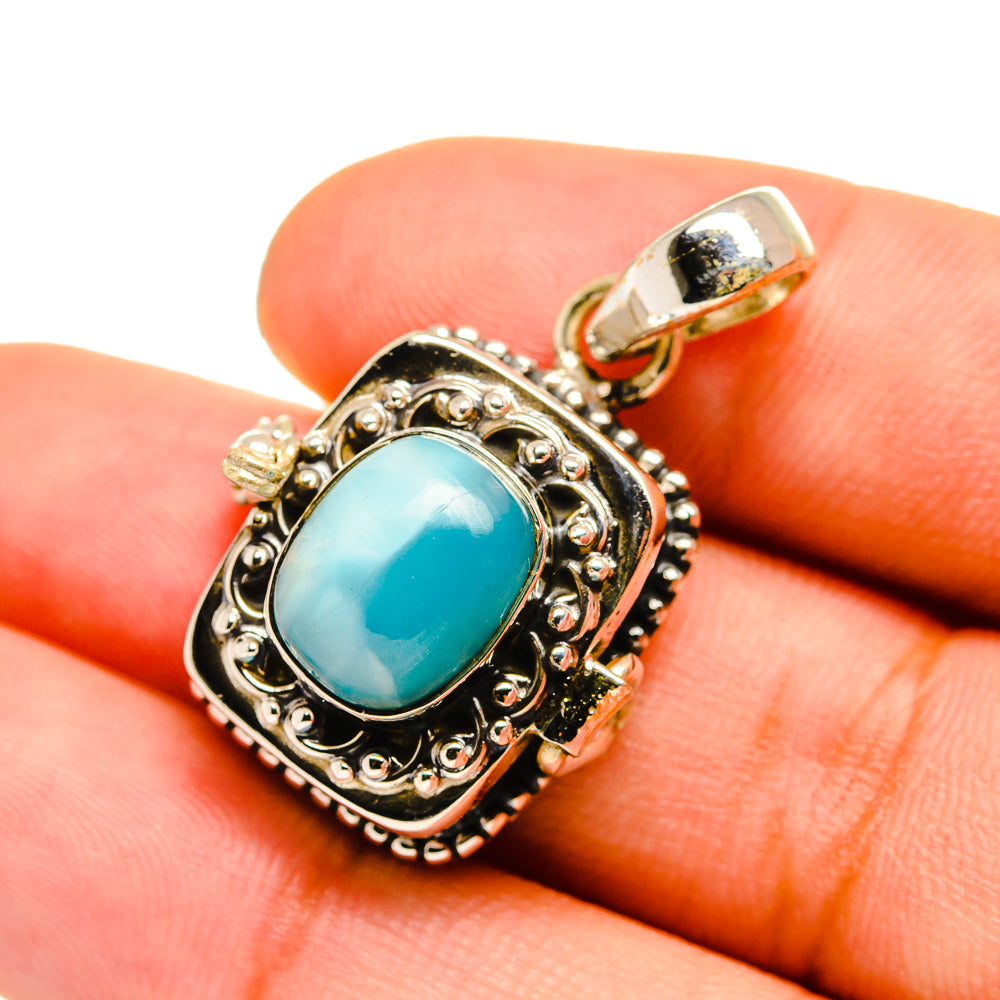 Larimar Pendants handcrafted by Ana Silver Co - PD8570