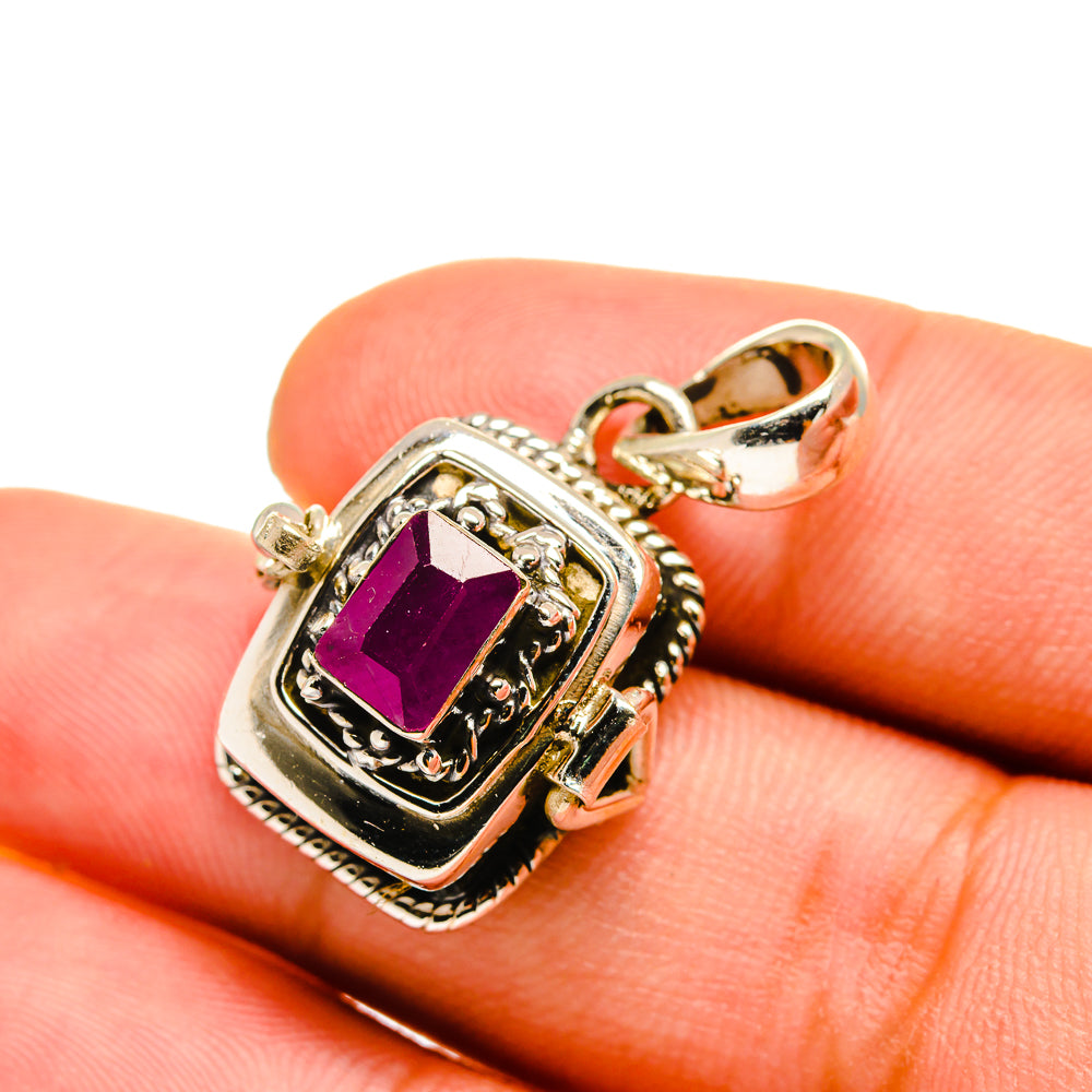 Ruby Pendants handcrafted by Ana Silver Co - PD8582